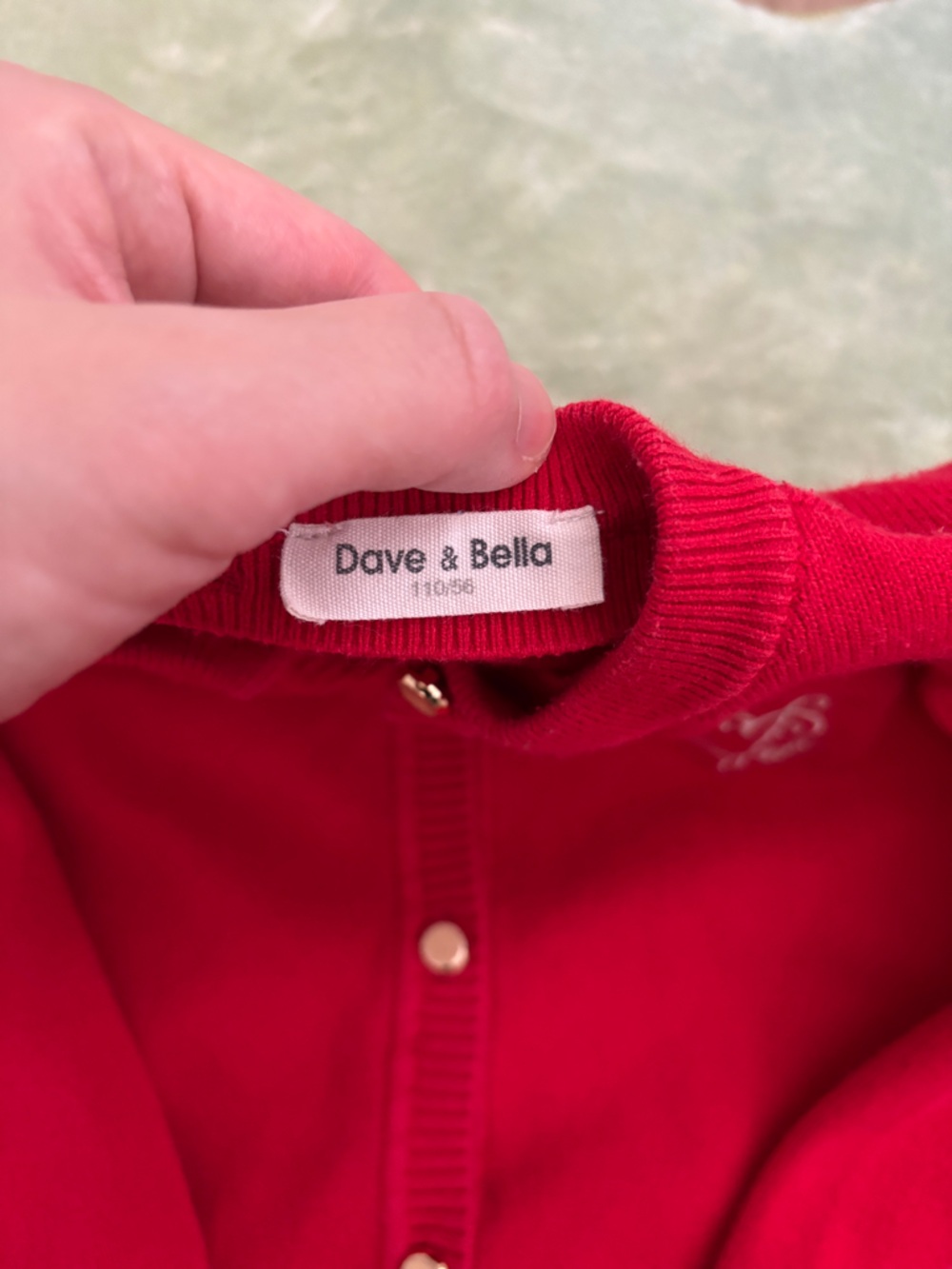 Kids’ Red Button-Front Sweater & Pants Set - Picture 2 of 7